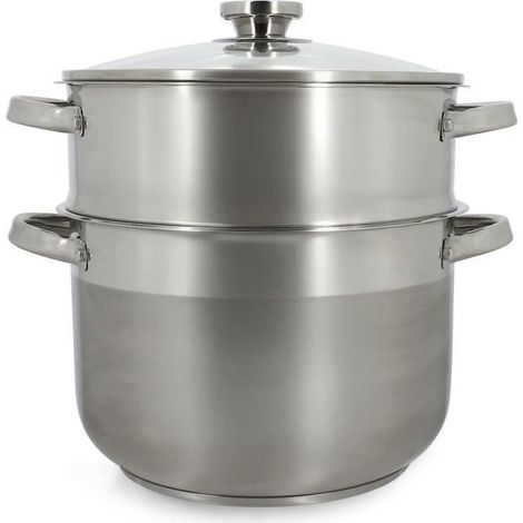 Couscoussier - MENASTYL - 4615450 - En acier inoxydable - 10 litres - Tous feux dont induction (1/5)