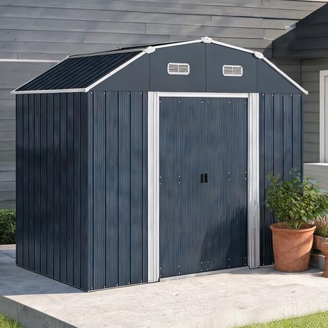 Abri de jardin en acero Galvanizado 238 x 132 x 198,5 cm (1/5)