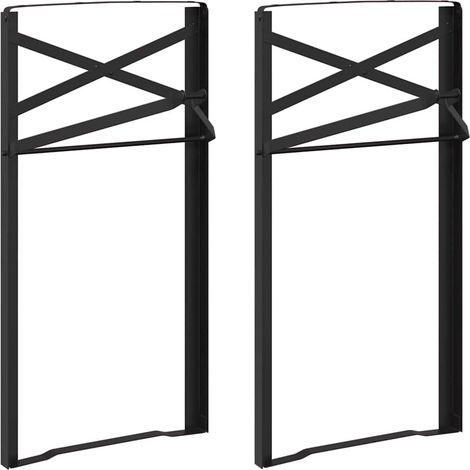 Pied de Table à Bière 2 pcs Noir 39 x 3 x 75 cm (1/5)