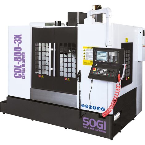 Centro di lavoro CNC verticale SOGI CDL-800-3X - 3 assi - controllo numerico SIEMENS 828D - mandrino BT40 (1/5)