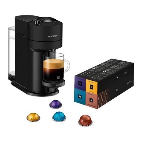 Cafetière Nespresso Krups YY5901FD Vertuo Next Noir mat avec 52 capsules (1/5)