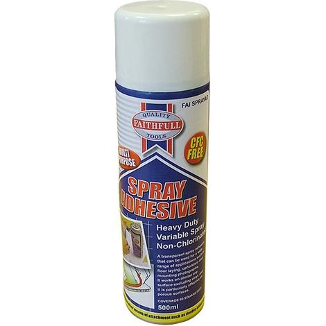 Faithfull KGFAISPRAYAD Spray Adhesive Non-Chlorinated 500ml FAISPRAYAD (1/3)