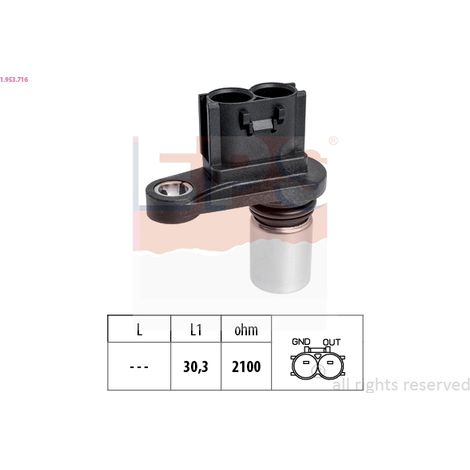 Capteur d'angle, vilebrequin EPS 1.953.716 DAIHATSU 138136 19311-97401 2508136