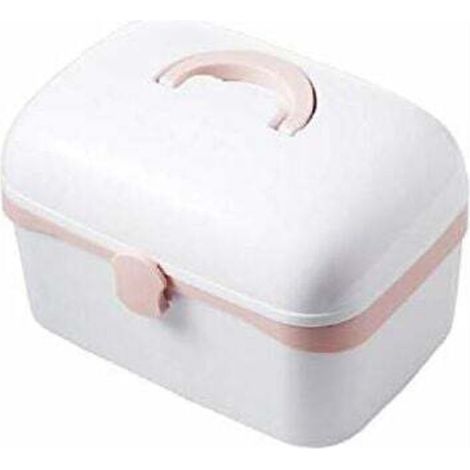 Boîte de rangement médicale, trousse de premiers secours, boîte à médicaments, boîte de rangement portable (1/5)