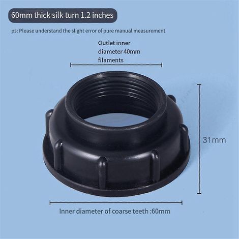 Adaptateur de vidange pour réservoir IBC à filetage interne pour robinet de tuyau E-- (1/5)