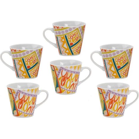 Set 6 Tazzine Tazze Caffe' in Ceramica Senales Senza Piattini (1/2)