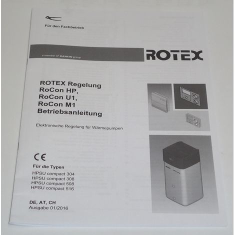 Betriebsanleitung FA RoCon (HP) für alle Geräte mit RoCon Steuerung  - 5015056 von Daikin