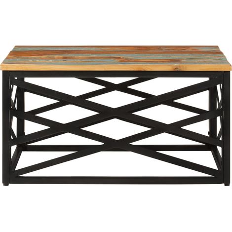Maison Exclusive - Table basse 68x68x35 cm Bois de récupération massif