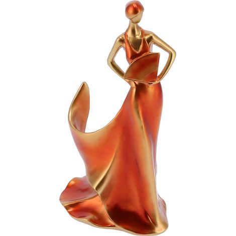 Porte-bouteilles moderne avec figurine de fille, ornement décoratif pour salon, véranda ou meuble de rangement (1/5)