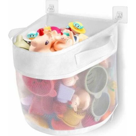 LaBlanc - Rangement Jouet Bain, Filet Jouet Bain Bebe, Organiseur de Jouets de Bain, Rangement Jouet Baignoire (1/4)