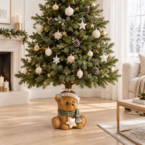 Base per albero di Natale a forma di Orso per decorazioni natalizie h 54 cm (1/4)