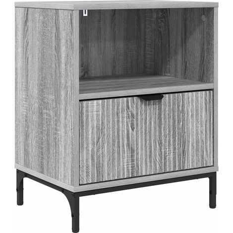 Maison Exclusive - Nachttisch Grau Sonoma 49 x 36 x 61 cm Holzwer (1/5)