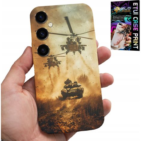 Custodia per Samsung Galaxy A55 5G - custodia militare per elicottero e carro armato (1/5)