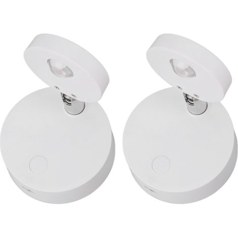 Spot LED rechargeable RGB 13 couleurs, projecteur orientable pour tableau, vitrine, placard, lampe murale rotative (1/5)