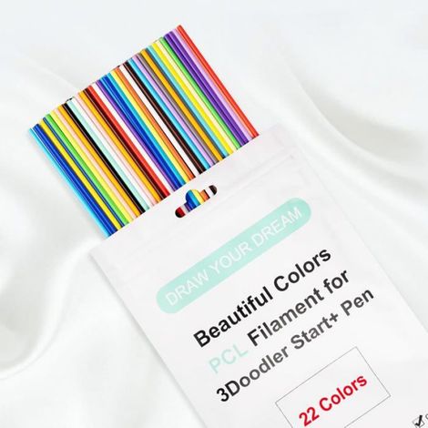 Recharge Stylo 3D - Filament PCL 2,5 mm - Compatible 3Doodler Start et Start+ - 22 Couleurs - 110 Pièces (1/5)
