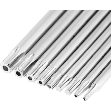 Clé inviolable long bras touche étoile, Long inviolable Clé en Acier au Chrome-Vanadium Forme L (1/5)