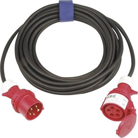 Sirox 362.425 Prolunga elettrica 25m nera IP44