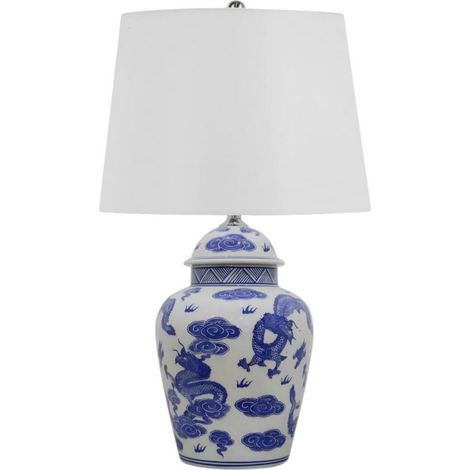 60cm Table Lamp - Ceramic - L36 x W36 x H60 cm