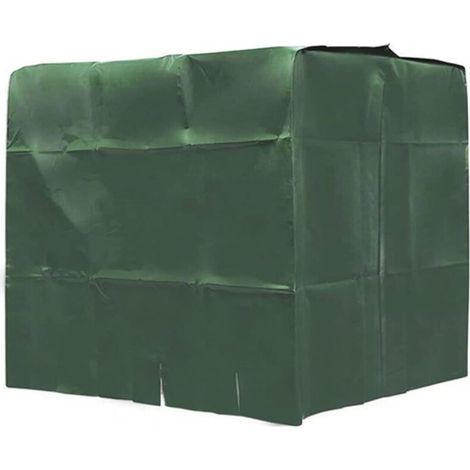 Vtizikl Couvre de Protection des récipients IBC étanche du réservoir d'eau extérieure à la poussière du réservoir d'eau de Pluie à poussière 1000L Green (1/4)