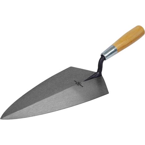 Marshalltown M1911 Philadelphia Pattern Brick Trowel with Wooden Handle, 11-Inch Size