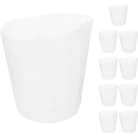 Lot de 10 doublures pour pots de fleurs et paniers de jardinières. (1/5)