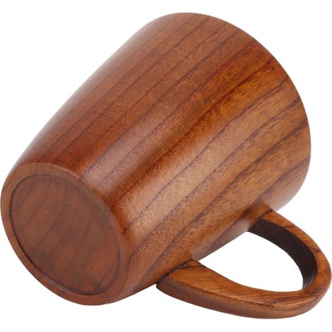 Teetassen aus Holz, handgefertigt, multifunktional, sicher, ökologisch, aus Massivholz, zum Trinken von Tee, Kaffee, Wein, Bier, Heißgetränken, 1 Stück. (1/5)