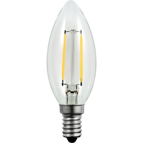 Lampadina LED Filamento C35 E14 2W 230lm 3000K Polux (1/3)