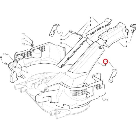 Befestigungsbügel der hinteren Abdeckung links ORIGINAL STIGA Rasentraktor mower 325774529/0