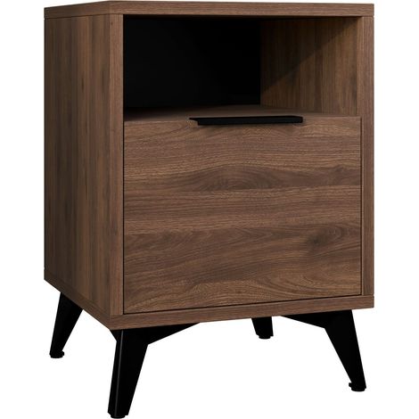 Mesilla de noche Comfivo Citrus I , Número de cajones: 0, Número de puertas: 0, 60x44x40cm, MDF, Aglomerado laminado