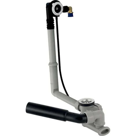 Geberit Accessori - Sistema di scarico, troppopieno e erogazione in vasca, comando girevole, cromo 150.700.00.6