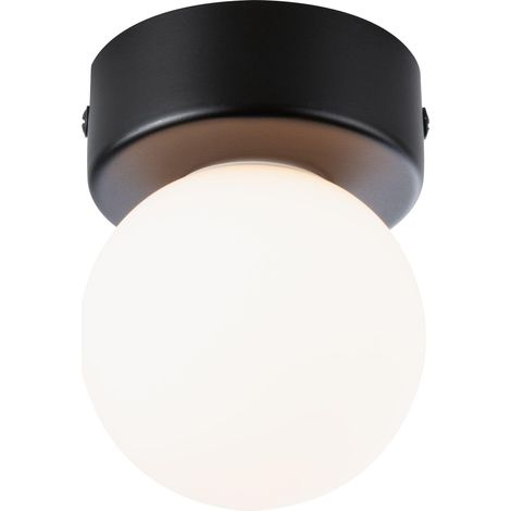 Plafonnier Selection Bathroom Gove IP44 G9 230V max. 20W gradable Noir mat, Satin luminaire de salle de bain (1/5)