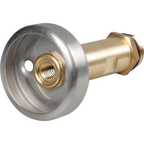 Adattatore GPL - Dish (Italia) - W21,8 - 95 mm - Ottone / Acciaio inox (1/2)