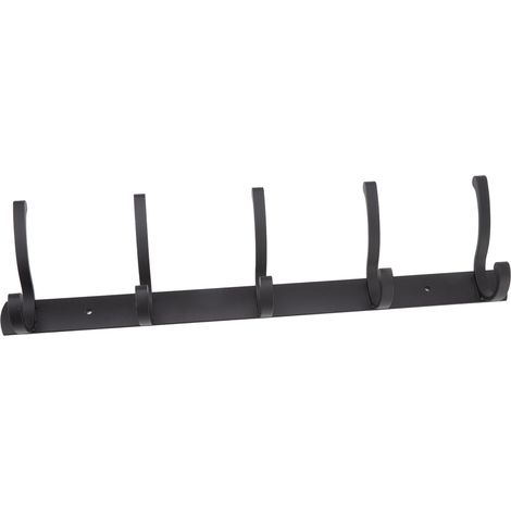 Verstärkter Handtuchhalter mit 5 Haken für das Badezimmer (hinter der Tür, obere und untere Haken) (1/5)