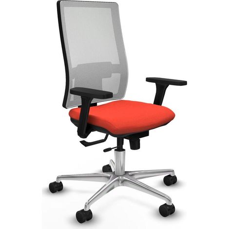 Piqueras y Crespo Chaise de Bureau Orange Foncé Ergonomique