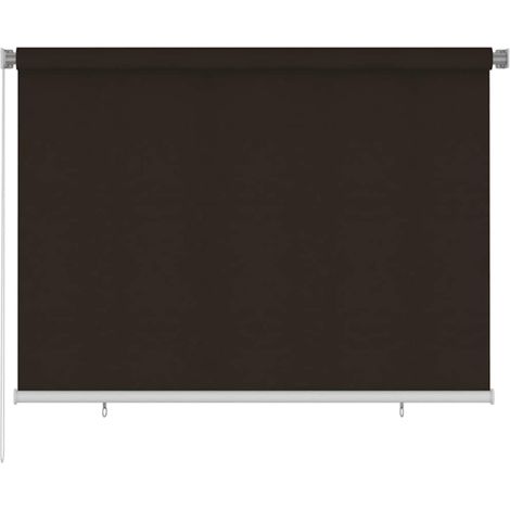 Store enrouleur extérieur vidaXL 205 (L) x 140 (H) cm, marron, PEHD (1/5)