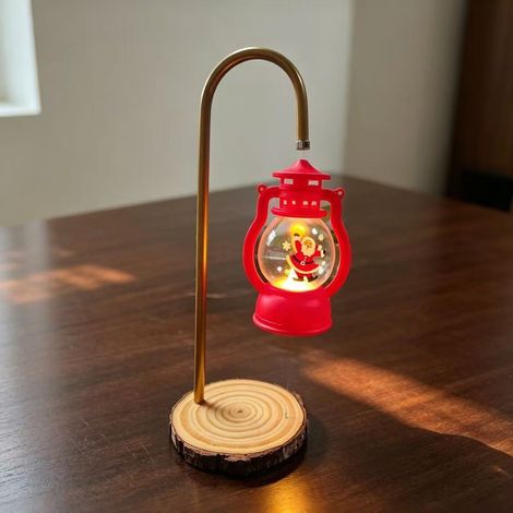 Magnetic rotating lantern, tulip night light, ghost light, Christmas lantern, high-end table lamp, Lantern Festival gift - Santa Claus lamp -