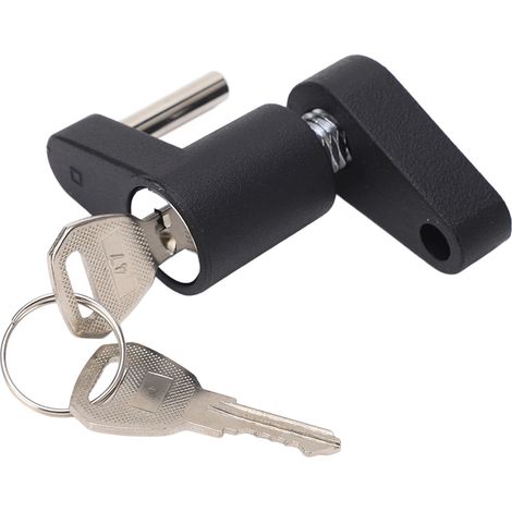 Antivol de timon de remorque robuste et polyvalent pour camping-cars, camions et coffres à outils noirs (1/5)