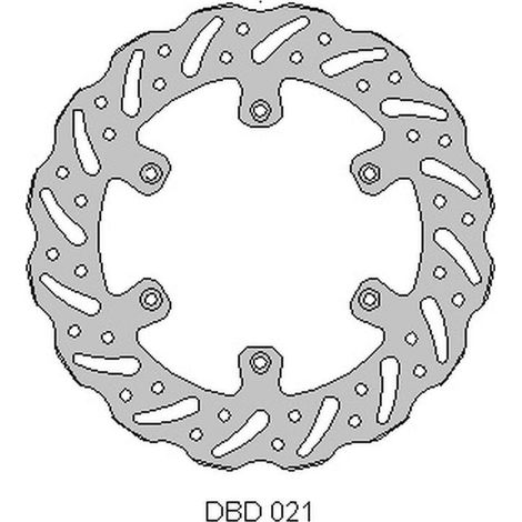 DISCO DE FRENO DELANTERO DELTA BRAKING SUZUKI RM 125 '88-10, RM 250 '88-10, DRZ 250 '01-07, YAMAHA YZ 125 '01-16, YZ/YZF/WR 250 '01-16, WRF/YZF 426/450 '02-16, WAVE (250x118x3MM) (6x6,5MM) (NG675,NG27