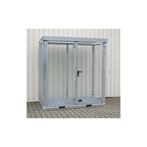 BAUER  Container montato in griglia metallica per bombole di gas (1/3)