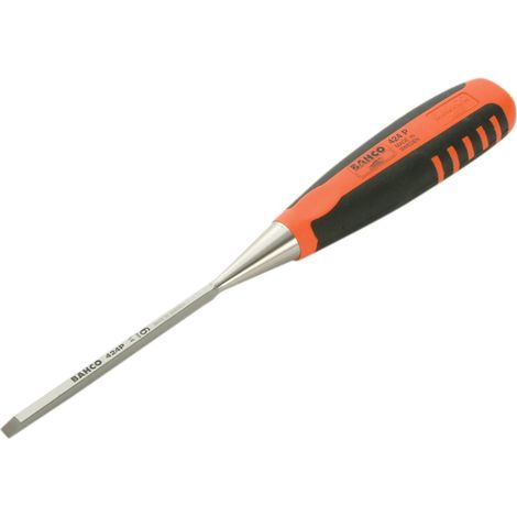 Bahco 424P-6 Wood Chisel with Dual-Component Handle, 6 x 140 mm