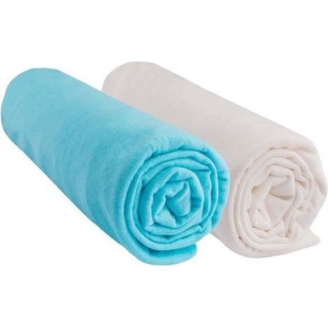 Lot de 2 Draps Housse Bébé 40x80 Extensible 40x90 pour Couffin Berceau 40 x 80  100% Coton  Easy Dort  Oeko-Tex  Fabrication UE