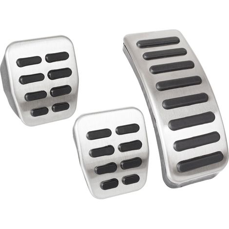 VW Bora Fox Golf III IV Lupo New Beetle Polo Aluminium-Pedalabdeckungen, 3-teiliges Set