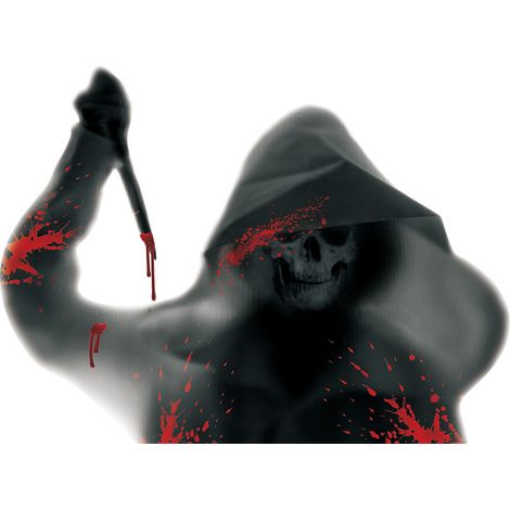 Stickers muraux d'Halloween 2022, décoration de fond pour maison hantée (1/4)