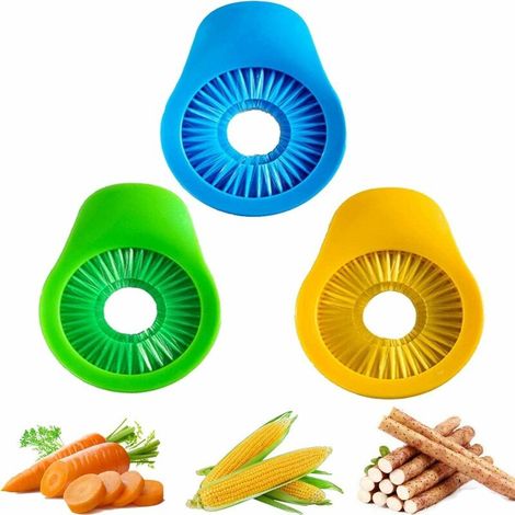 Green Mobility-Brosse de désilage d'épi de maïs, brosse de fruits de légumes, outils de brosse de nettoyage de concombre de maïs, brosse de désilage de maïs de cuisine portable, brosses de légumes en (1/5)
