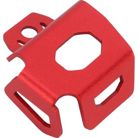 Bremsflüssigkeitsbehälter-Schutzabdeckung aus Aluminiumlegierung für Motorrad-Hinterradbremse, passend für NINJA 250, 300, 400 und 650, Rot (1/5)