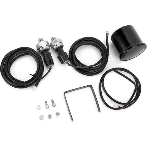 Ladedruckanzeige-Montagesatz, LED-Digitalanzeige, hochpräziser Luftdrucksensor aus Stahl für 12V-Fahrzeuge, mit Montagesatz zur Druckmessung. (1/5)