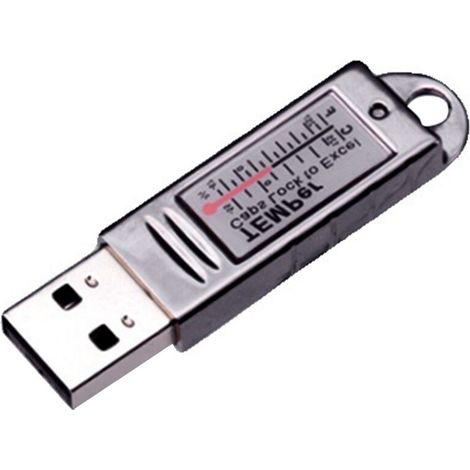 USB-Thermometer für Computer, Temperatursensor, Sonde, Fernüberwachung für Aquarien, Industrie, Gold-TEMPer