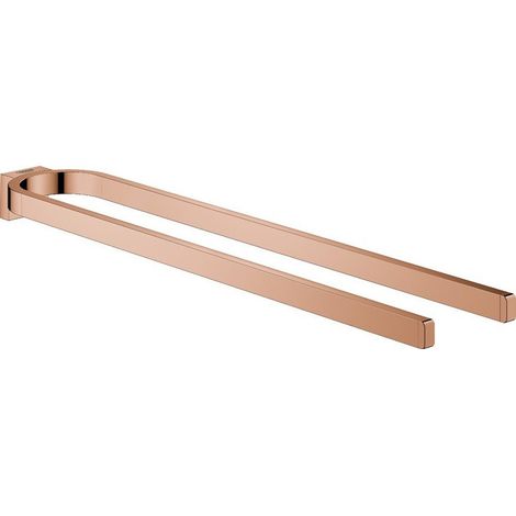 Porte-serviettes GROHE SELECTION 400 pas rigide 2 bras or rose vif