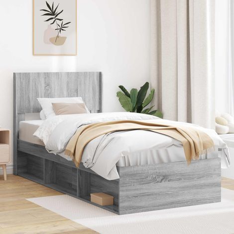 vidaXL Tête de lit Sonoma gris PB (1/5)