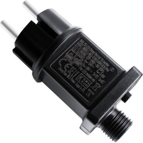Controlador LED de 24 V 3,6 W, fuente de alimentación clase 2 Transformador de bajo voltaje IP44 Adaptador de repuesto GS con función de memoria impermeable para luces navideñas, luces de hadas (1/5)